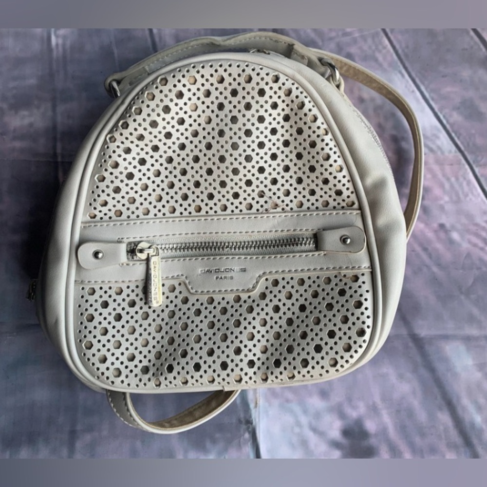 David Jones of Paris Leather Backpack